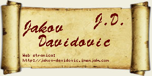 Jakov Davidović vizit kartica